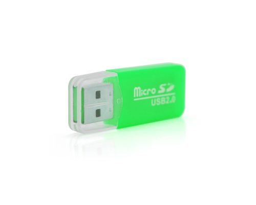 Кардрідер універсальний MERLION CRD-1GR TF / Micro SD, USB2.0, Green, OEM Q1500 Кардрідер універсальний MERLION CRD-1GR TF / Micro SD, USB2.0, Green, OEM Q1500