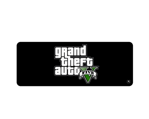 Килимок 300*800 тканинний GTA5 з боковою прошивкою, товщина 3 мм, Black, Пакет