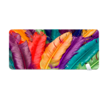 Килимок 400*800 тканинний "Bird feathers" з боковою прошивкою, товщина 3 мм, Пакет