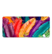Килимок 400*800 тканинний "Bird feathers" з боковою прошивкою, товщина 3 мм, Пакет