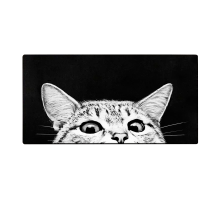 Килимок 300*700 тканинний Gray Cat з боковою прошивкою, товщина 2 мм, Black, Пакет