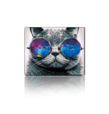 Килимок 250*300 тканинний Cat with Glasses, з боковою прошивкою, товщина 2 мм