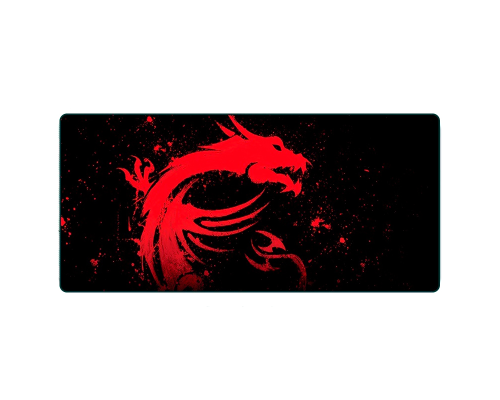 Килимок 300*700 тканинний Red Dragon з боковою прошивкою, товщина 2 мм, Black, Пакет