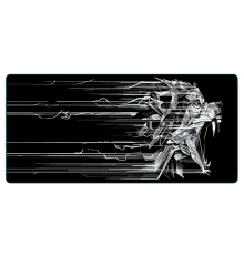 Килимок 300*700 тканинний Ghost Wolf з боковою прошивкою, товщина 2 мм, Black, Пакет