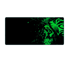 Килимок 300*700 тканинний Green tiger з боковою прошивкою, товщина 2 мм, Black, Пакет