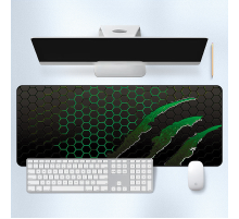 Килимок 300*800 тканинний Honeycomb з боковою прошивкою, товщина 2 мм, колір Black/Green, Пакет