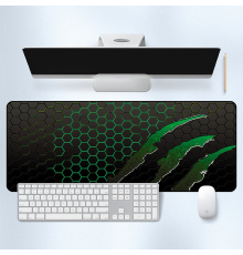 Килимок 300*800 тканинний Honeycomb з боковою прошивкою, товщина 2 мм, колір Black/Green, Пакет