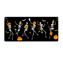 Килимок 300*800 тканинний Skeletons з боковою прошивкою, товщина 3 мм, Пакет