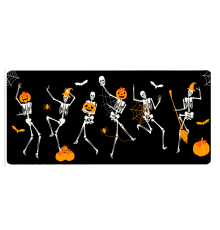 Килимок 300*800 тканинний Skeletons з боковою прошивкою, товщина 3 мм, Пакет