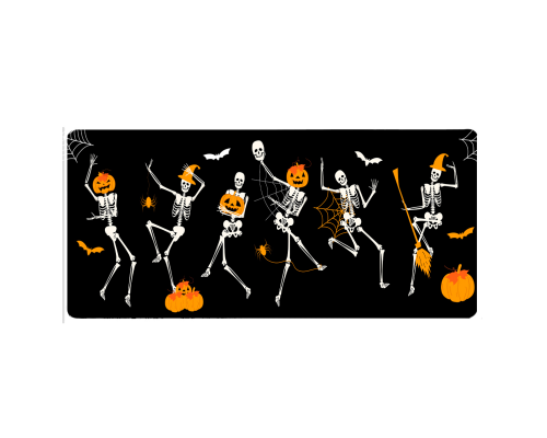 Килимок 300*800 тканинний Skeletons з боковою прошивкою, товщина 3 мм, Пакет