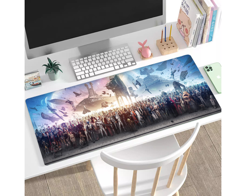 Килимок 300*800 тканинний "All Heroes" з боковою прошивкою, товщина 4 мм, OEM