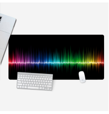 Килимок 300*800 тканинний "Colorful sound waves" з боковою прошивкою, товщина 2 мм, Пакет