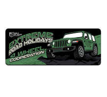 Килимок 300*700 тканинний Extreme road holidays з боковою прошивкою, товщина 2 мм, Dark green, Пакет