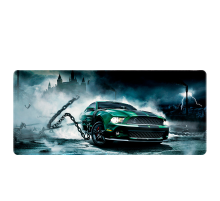 Килимок 300*800 тканинний Ford Mustang GT з боковою прошивкою, товщина 3 мм, Green, Пакет
