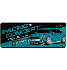 Килимок 300*700 тканинний Racing concept з боковою прошивкою, товщина 2 мм, Dark blue, Пакет