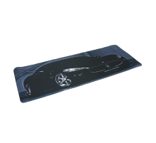 Килимок 300*800 тканинний Maserati з боковою прошивкою, товщина 3 мм, Black, Пакет