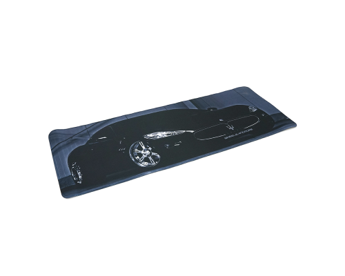 Килимок 300*800 тканинний Maserati з боковою прошивкою, товщина 3 мм, Black, Пакет