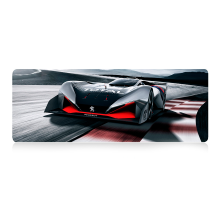 Килимок 300*700 тканинний Peugeot з боковою прошивкою, товщина 2 мм, Black, Пакет