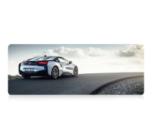 Килимок 300*700 тканинний BMW з боковою прошивкою, товщина 2 мм, Gray, Пакет