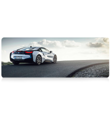 Килимок 300*700 тканинний BMW з боковою прошивкою, товщина 2 мм, Gray, Пакет