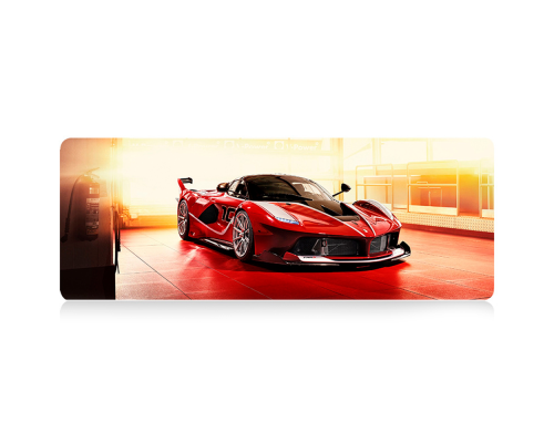 Килимок 300*700 тканинний Ferrari FXX K з боковою прошивкою, товщина 2 мм, Пакет