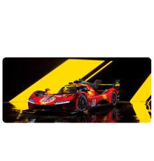 Килимок 300*800 тканинний Ferrari 499P з боковою прошивкою, товщина 3 мм, Пакет