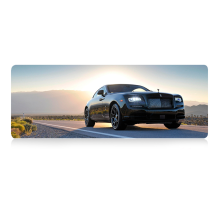 Килимок 300*700 тканинний Rolls-Royce з боковою прошивкою, товщина 2 мм, Black, Пакет