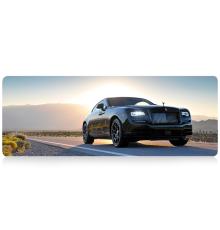 Килимок 300*700 тканинний Rolls-Royce з боковою прошивкою, товщина 2 мм, Black, Пакет
