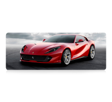 Килимок 300*700 тканинний Ferrari 812 superfast з боковою прошивкою, товщина 2 мм, Red, Пакет