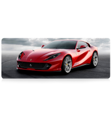 Килимок 300*700 тканинний Ferrari 812 superfast з боковою прошивкою, товщина 2 мм, Red, Пакет