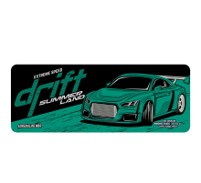 Килимок 300*700 тканинний Drift з боковою прошивкою, товщина 2 мм, колір Dark green, Пакет