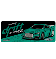 Килимок 300*700 тканинний Drift з боковою прошивкою, товщина 2 мм, колір Dark green, Пакет