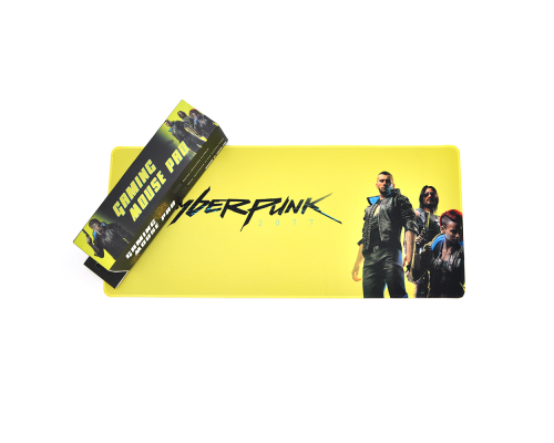 Килимок 300*700 тканинний Cyberpunk Label з боковою прошивкою, товщина 3 мм, колір Yellow, Пакет Килимок 300*700 тканинний Cyberpunk Label з боковою прошивкою, товщина 3 мм, колір Yellow, Пакет