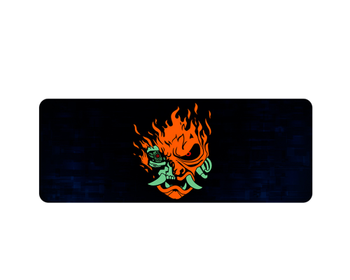 Килимок 300*600 тканинний Cyberpunk Fire Skull з боковою прошивкою, товщина 2 мм, Пакет Килимок 300*600 тканинний Cyberpunk Fire Skull з боковою прошивкою, товщина 2 мм, Пакет
