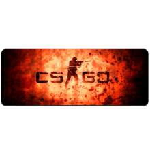Килимок 300*700 тканинний CS One Fighter з боковою прошивкою, товщина 2 мм, колір Black/Red, Пакет