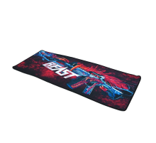 Килимок 300*800 тканинний CS M16 з боковою прошивкою, товщина 3 мм, колір Black/Red, Пакет