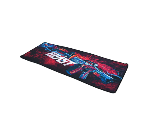 Килимок 300*800 тканинний CS M16 з боковою прошивкою, товщина 3 мм, колір Black/Red, Пакет Килимок 300*800 тканинний CS M16 з боковою прошивкою, товщина 3 мм, колір Black/Red, Пакет