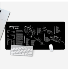 Килимок 300*800 тканинний "RIFLE AR-15 DETAILING" з боковою прошивкою, товщина 2 мм, Пакет
