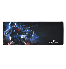 Килимок 300 * 800 тканинної CS Three Fighters з бічної прошивкою, товщина 3 мм, колір Black / Red, Пакет