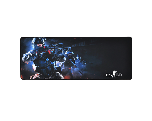 Килимок 300 * 800 тканинної CS Three Fighters з бічної прошивкою, товщина 3 мм, колір Black / Red, Пакет
