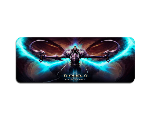 Килимок 400*900 тканинний "Diablo4" з бічним прошивкою, товщина 2 мм, Пакет