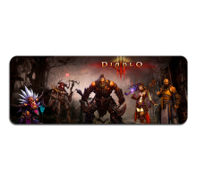 Килимок 400*900 тканинний "Diablo8" з боковою прошивкою, товщина 2 мм, Пакет