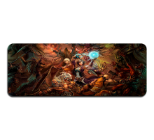 Килимок 400*900 тканинний "Diablo17" з бічним прошивкою, товщина 2 мм, Пакет