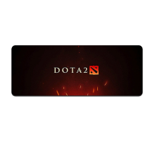 Килимок 300*700 тканинний DOTA2, товщина 2 мм, колір Black-Red, OEM