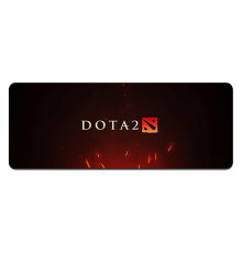 Килимок 300*700 тканинний DOTA2, товщина 2 мм, колір Black-Red, OEM