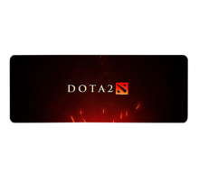 Килимок 300*700 тканинний DOTA2, товщина 3 мм, колір Black-Red, OEM