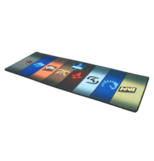 Килимок 300*800 тканинний ESL з боковою прошивкою, товщина 3 мм, Mix color Пакет