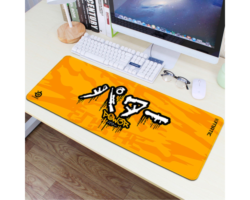 Килимок 300 * 700 тканинної Fnatic з бічної прошивкою, товщина 3 мм, Yellow, Box