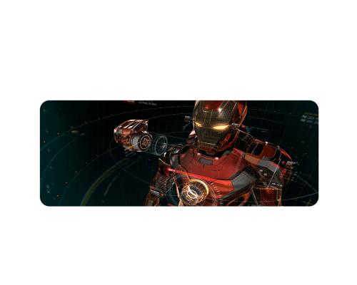 Килимок 300*800 тканинний Iron Man 25 з боковою прошивкою, товщина 2 мм, Пакет