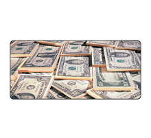 Килимок 300*800 тканинний Dollars з боковою прошивкою, товщина 5 мм, колір Gray, Пакет